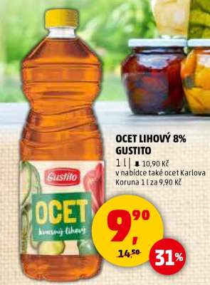 Ocet lihový 8% Gustito