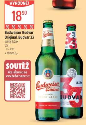 Budweiser Budvar Original Budvar 33