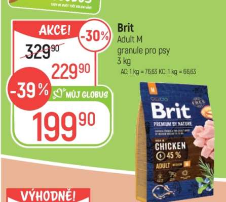 Brit Adult M granule pro psy 3 kg