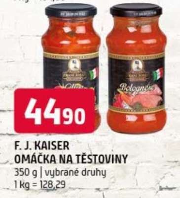 F. J. Kaiser omáčka na těstoviny