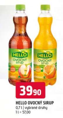 Hello Ovocný sirup