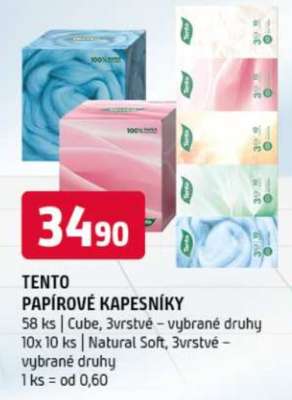 Tento papírové kapesníky