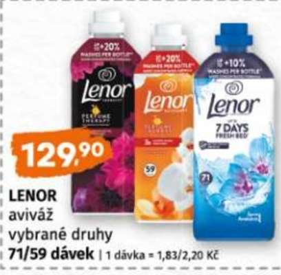 LENOR aviváž vybrané druhy