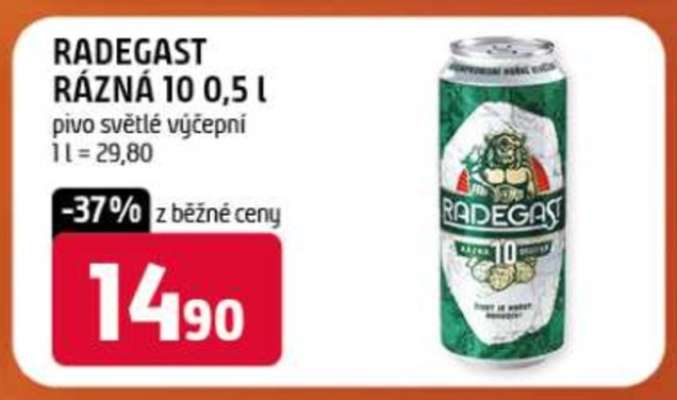 Radegast Rázná 10 0,5 l