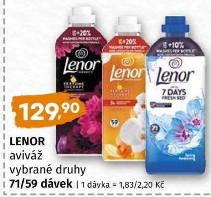 LENOR aviváž vybrané druhy