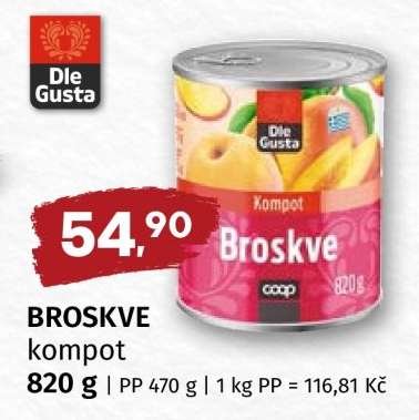 Broskve kompot