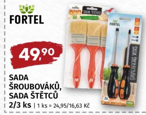 SADA ŠROUBOVÁKŮ, SADA ŠTĚTCŮ