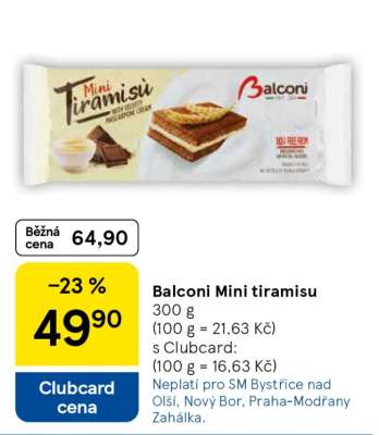 Balconi Mini tiramisu