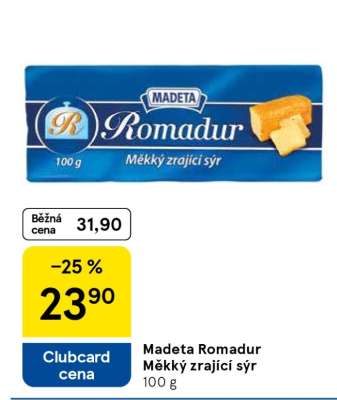Madeta Romadur Měkký zrající sýr
