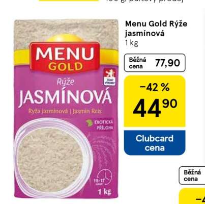 Menu Gold Rýže jasmínová 1 kg
