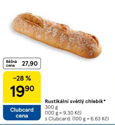 Rustikální světlý chlebík