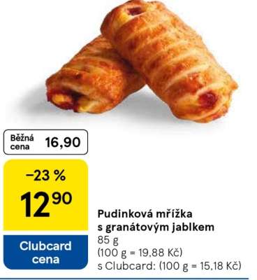Pudinková mřížka s granátovým jablkem