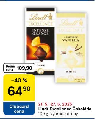 Lindt Excellence Čokoláda