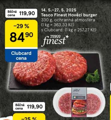 Tesco Finest Hovězí burger