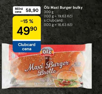 Ölz Maxi burger bulky