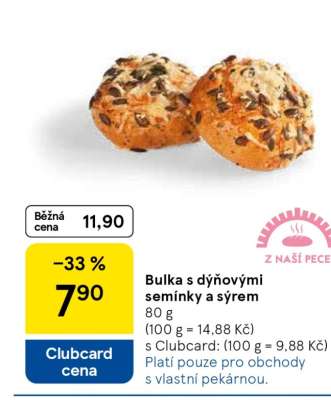Bulka s dýňovými semínky a sýrem