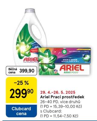 Ariel prací prostředek