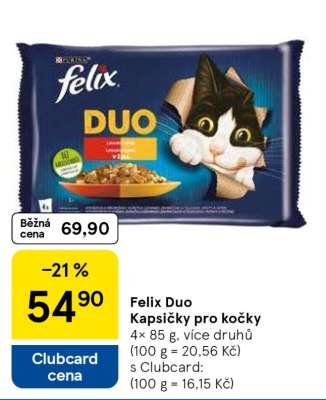 FELIX duo kapsičky pro kočky