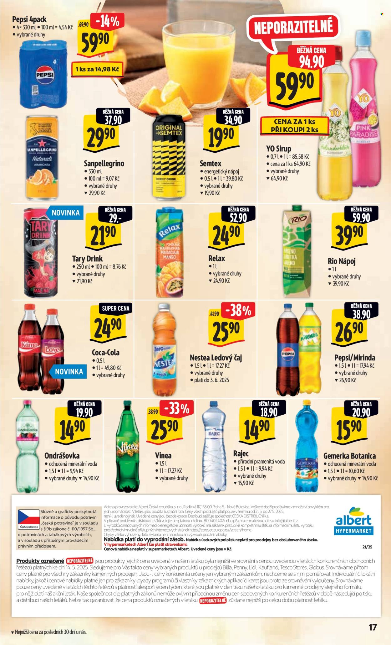Leták Albert Hypermarket - 21.5.2025 - 27.5.2025. Strana 1