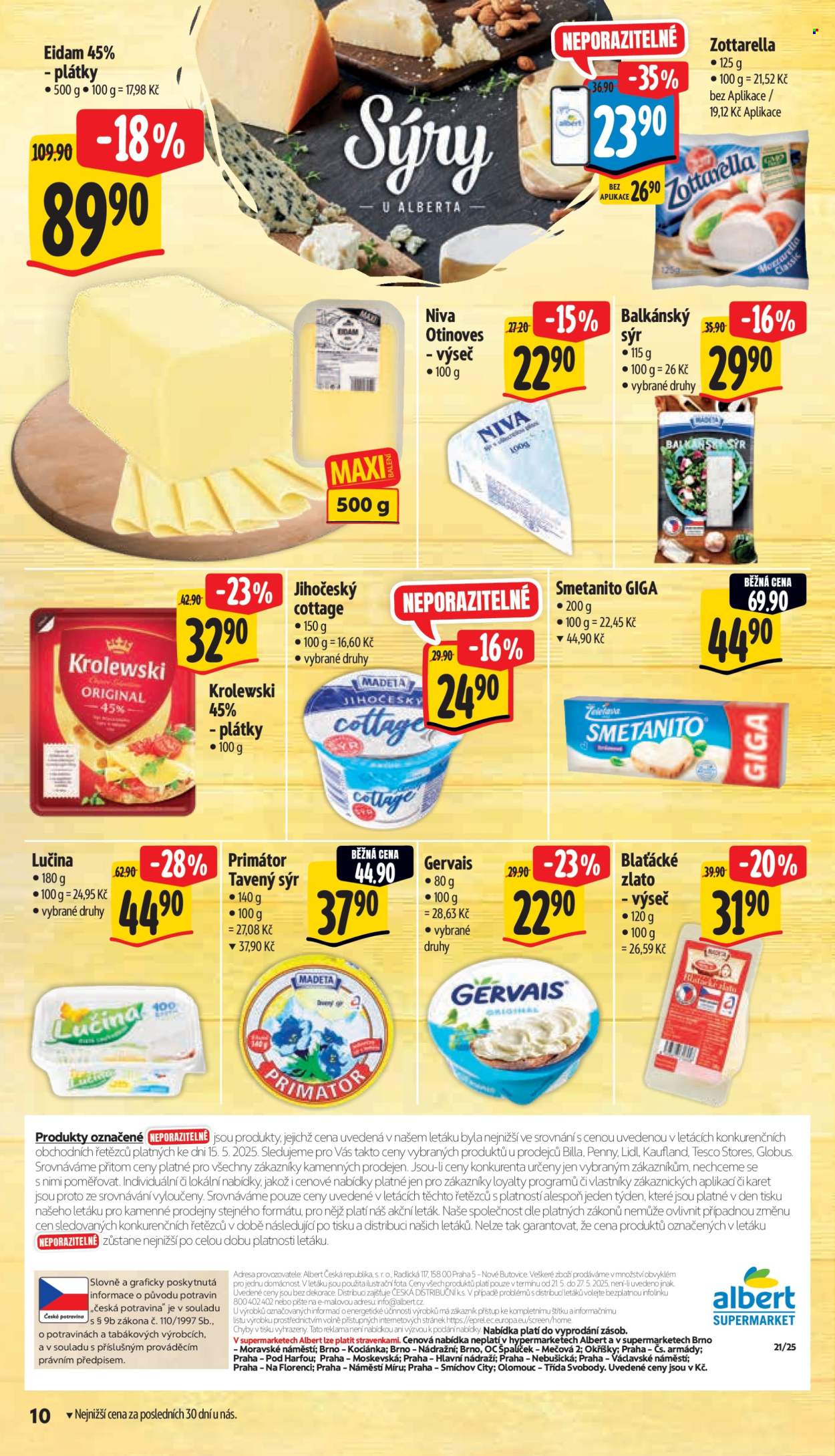 Leták Albert Supermarket - 21.5.2025 - 27.5.2025. Strana 1