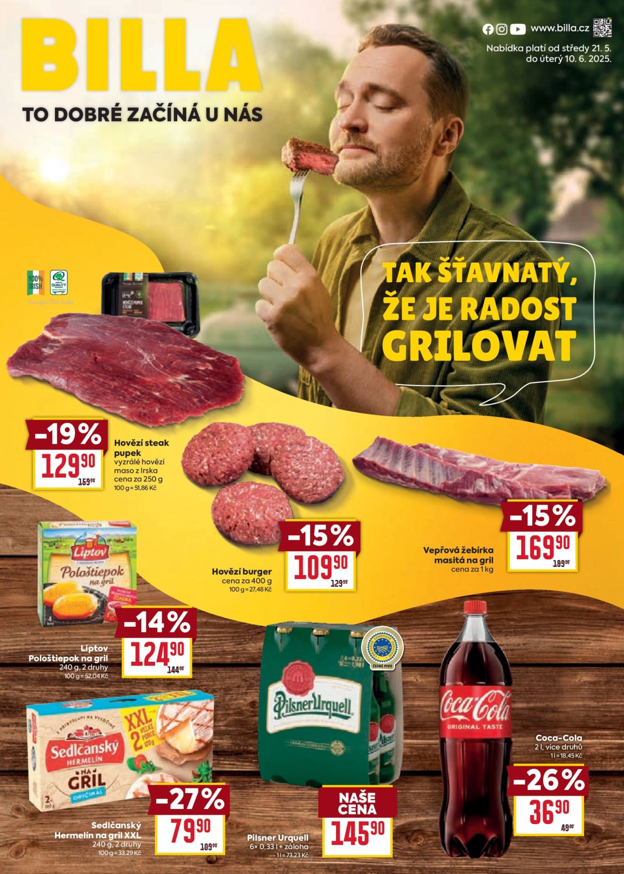 Leták BILLA - 21.5.2025 - 10.6.2025. Strana 1