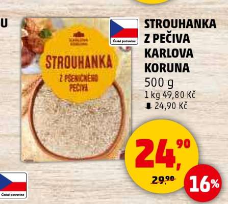 STROUHANKA Z PEČIVA KARLOVA KORUNA