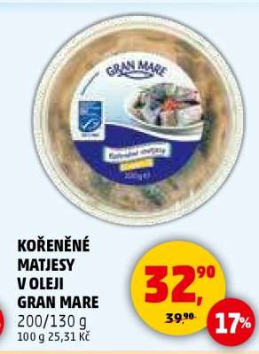 KOŘENĚNÉ MATJESY V OLEJI GRAN MARE