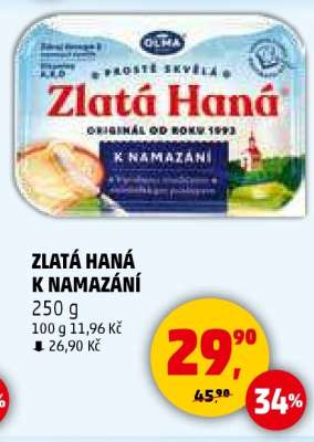 Zlatá Haná k namazání