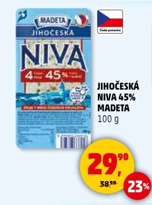 JIHOČESKÁ NIVA 45% MADETA*