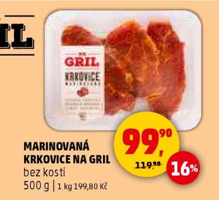 MARINOVANÁ KRKOVICE NA GRIL