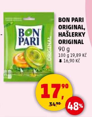 BON PARI ORIGINAL, HAŠLERKY ORIGINAL