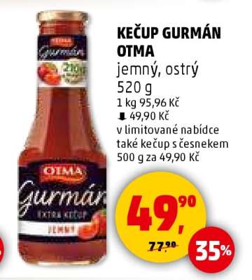 KEČUP GURMÁN OTMA