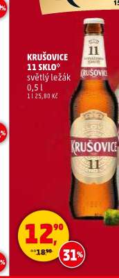 Krušovice 11 Sklo