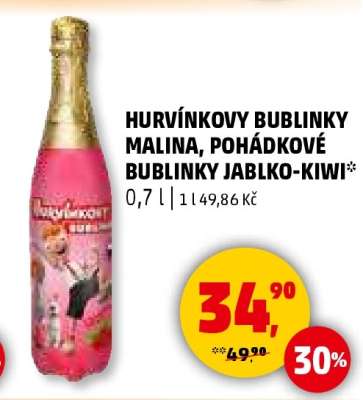 Hurvínkovy Bublinky Malina, Pohádkové Bublinky Jablko-Kiwi