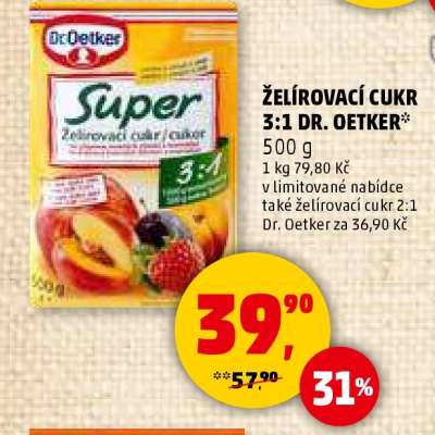 ŽELÍROVACÍ CUKR 3:1 DR. OETKER*