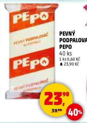 PEVNÝ PODPALOVAČ PEPO