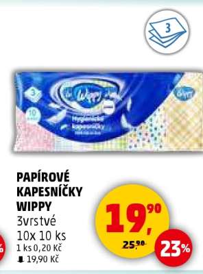 PAPÍROVÉ KAPESNÍČKY WIPPY