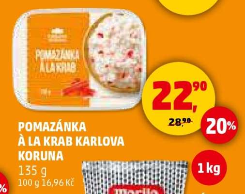 POMAZÁNKA À LA KRAB KARLOVA KORUNA