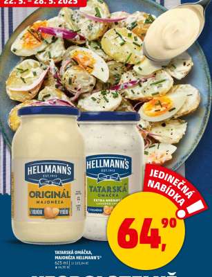 TATARSKÁ OMÁČKA, MAJONÉZA HELLMANN’S