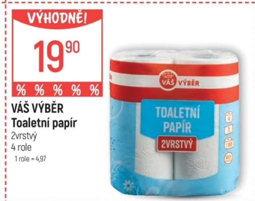 Váš výběr Toaletní papír