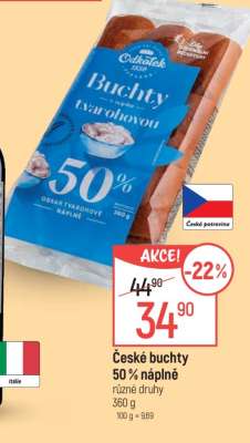 České buchty 50 % náplně