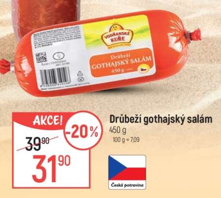 Drůbeží gothajský salám
