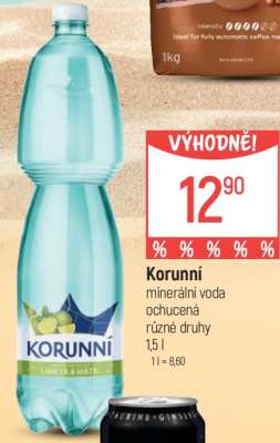 KORUNNÍ Minerální voda ochucená