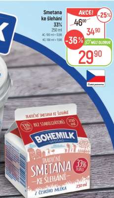Smetana ke šlehání 33%