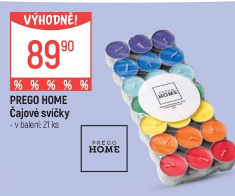 PREGO HOME Čajové svíčky