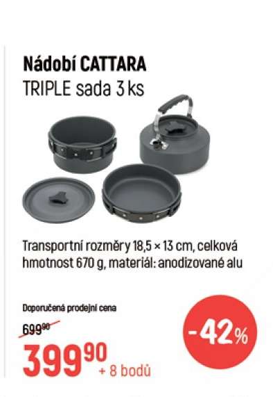 Nádobí CATTARA TRIPLE sada 3 ks