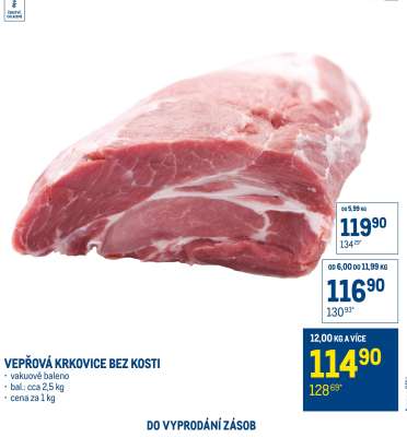 Vepřová krkovice bez kosti