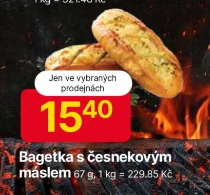 BAGETKA S ČESNEKOVÝM MÁSLEM