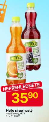Hello Sirup hustý