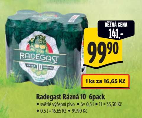 Radegast Rázná 10 6pack